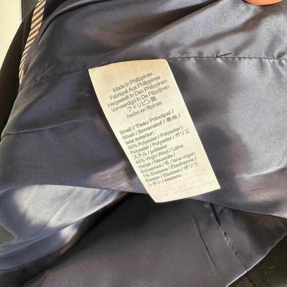 J. Crew Willa Blazer NEW Black Nova Fides Italian City Wool Single Breasted Sz 8 - Picture 7 of 7